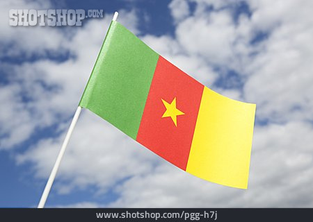 
                Nationalflagge, Kamerun                   