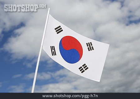 
                Nationalflagge, Korea, Südkorea                   
