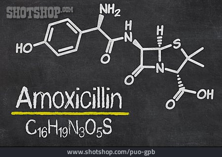 
                Strukturformel, Amoxicillin                   