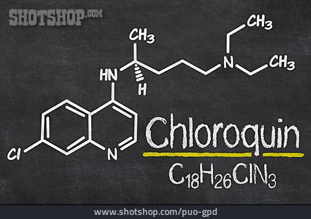 
                Strukturformel, Chloroquin                   