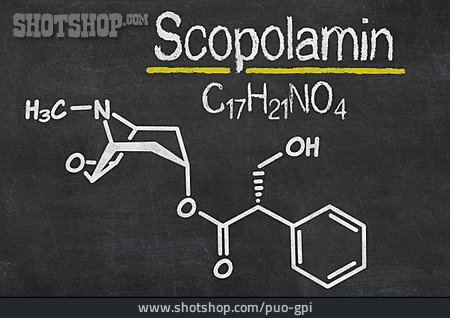 
                Strukturformel, Scopolamin                   