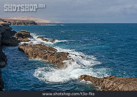 
                Meer, Küste, Brandung, Atlantik, Fuerteventura                   