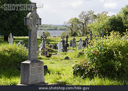
                Friedhof, Grabstein, Irland                   