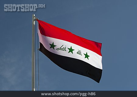 
                Nationalflagge, Irak                   