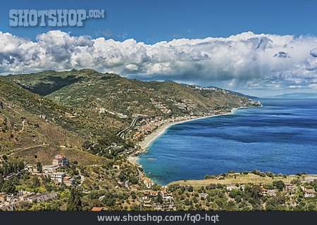 
                Küste, Bucht, Sizilien, Ionisches Meer                   