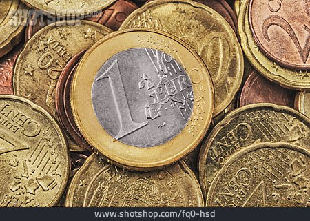 
                Geld, Euro, Kleingeld, 1 Euro                   