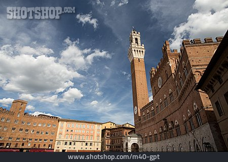 
                Weltkulturerbe, Siena, Palazzo Pubblico, Torre Del Mangia                   