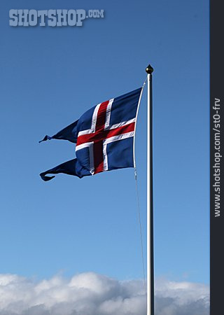 
                Flagge, Island, Nationalflagge                   