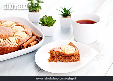 
                Dessert, Tee, Apfelkuchen, Traditionelle Küche                   