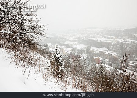 
                Winterlandschaft, Stadtansicht, Jena                   