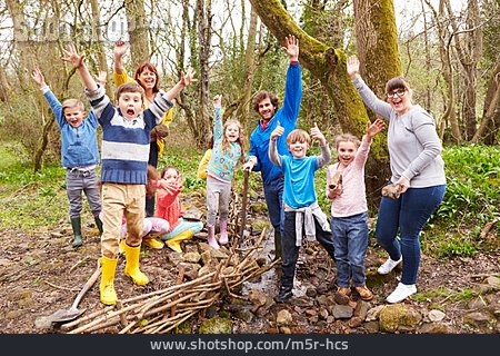 
                Children Group, Enthusiasm, Nature Trail                   