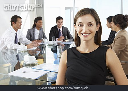 
                Geschäftsfrau, Meeting, Team, Besprechung                   