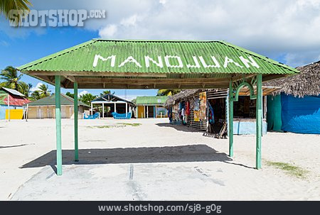 
                Karibik, Fischerdorf, Isla Saona                   