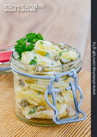 
                Kartoffelsalat, Einmachglas, Portion                   