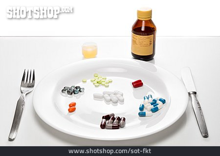 
                Medikamente, Tablettensucht, Ernährungsergänzung                   