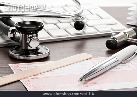
                Instrumente & Geräte, Stethoskop, Rezept                   