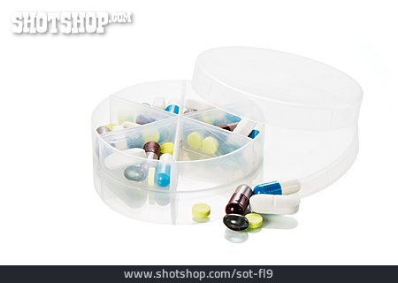 
                Gesundheitswesen & Medizin, Arznei, Tablettenbox                   