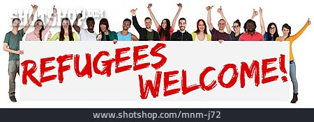 
                Greeting, Welcome, Refugee, Hospitality                   