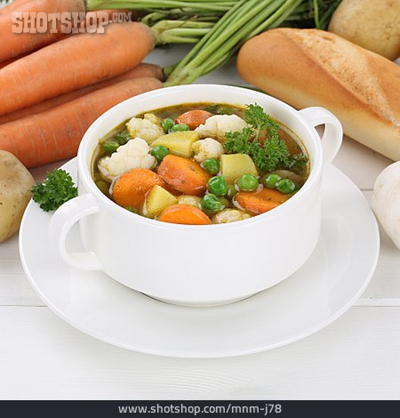 
                Suppe, Gemüsesuppe, Eintopf, Gemüseeintopf                   