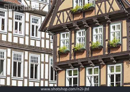 
                Fachwerk, Altstadt, Quedlinburg                   