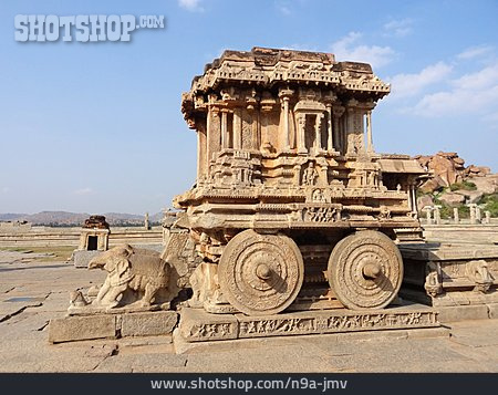 
                Hinduismus, Vijayanagara, Vittala Tempel, Streitwagen                   