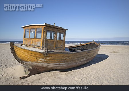 
                Strand, Boot, Fischerboot                   