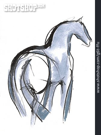 
                Pferd, Zeichnung                   