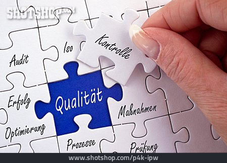 
                Qualität, Qualitätskontrolle, Qualitätsmanagement                   