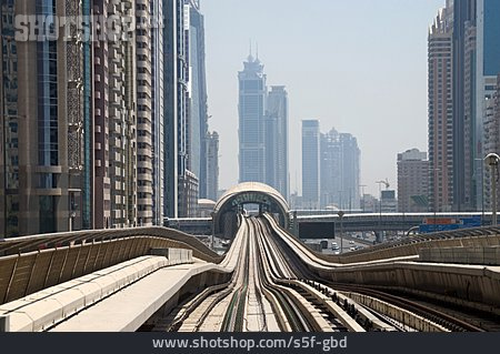 
                öffentliches Verkehrsmittel, Dubai, Hochbahn                   