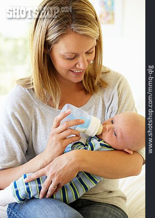
                Säugling, Baby, Mutter, Milchflasche                   