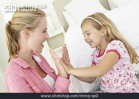 
                Mother, Playing, Daughter, Clapping                   