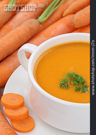 
                Möhren, Karottensuppe                   