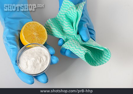 
                Reinigungsmittel, Zitrone, Zitronensäure, Backpulver                   