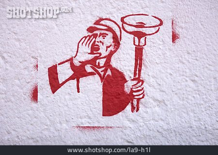 
                Streetart, Karikatur, Stencil                   
