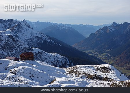
                Berghütte, österreich, Bludenzer Alpe, Kaltenberghütte                   