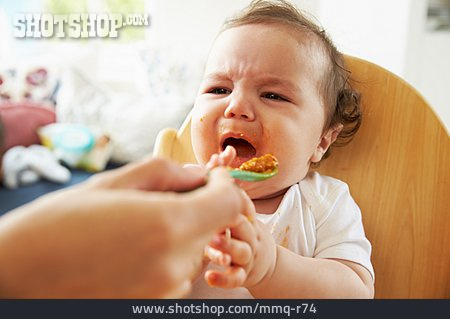 
                Kleinkind, Füttern, Verweigern, Babynahrung                   