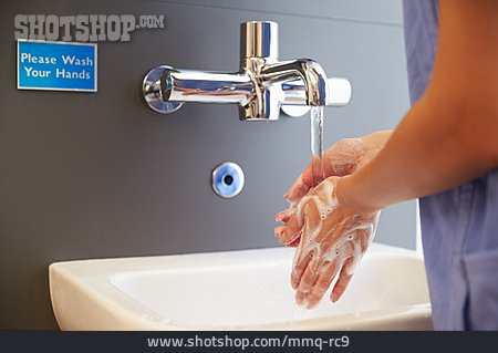 
                Hygiene, Klinik, Hände Waschen                   