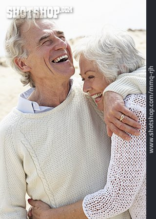 
                Lachen, Verliebt, Seniorenpaar                   