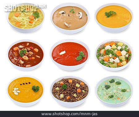 
                Suppe, Gemüsesuppe, Eintopf, Cremesuppe                   