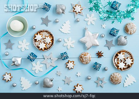 
                Gingerbread, Christmas Decorations, Stars, Cinnamon Biscuit                   