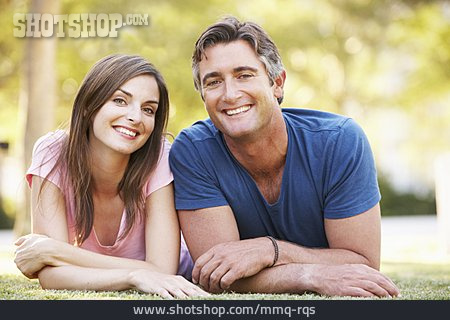 
                Couple, Smiling, Relaxed                   