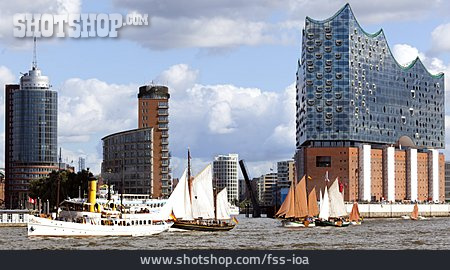 
                Hafen, Hamburg, Segelschiff                   