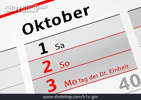
                Feiertag, Oktober, Tag Der Deutschen Einheit                   