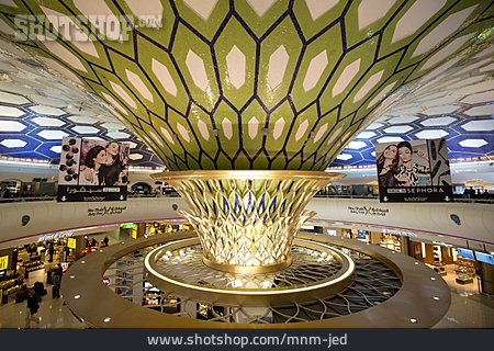 
                Innenarchitektur, Flughafen, Abu Dhabi                   