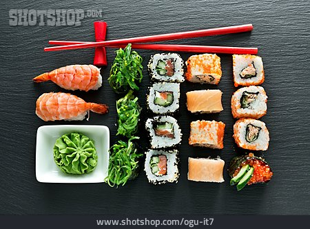 
                Sushi, Menü, Japanische Küche                   