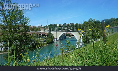
                Bern, Aare, Nydeggbrücke                   