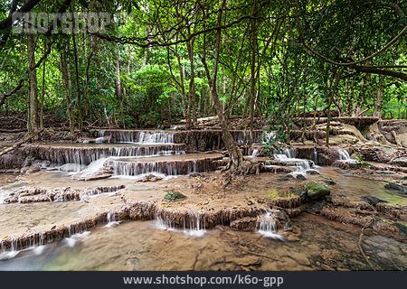 
                Natur, Wasserfall, Kaskaden, Kanchanaburi                   