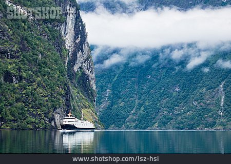
                Schiff, Norwegen, Geirangerfjord                   