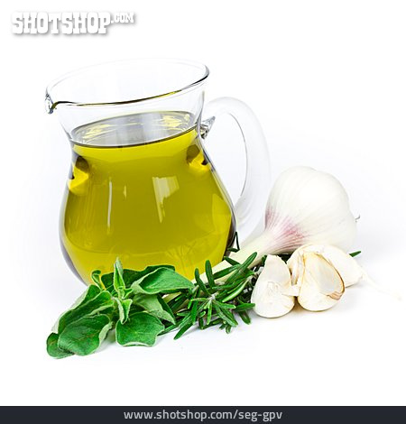 
                Olivenöl, Küchenkräuter, Aromaöl                   