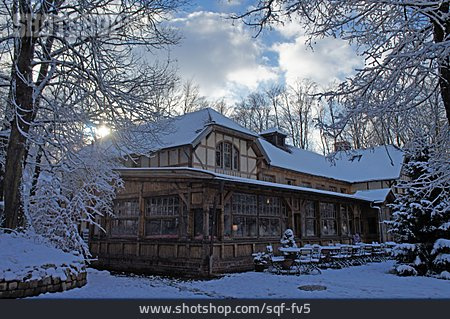 
                Winter, Gasthaus, Zeisigwald                   